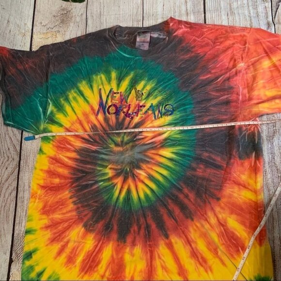 Vintage Tie Dye New Orleans Embroidered Tee - Picture 7 of 8